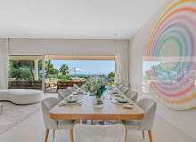 villa for rent las brisas pampelonne beach dining area