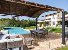  villa for rent la pinette st tropez covered terrace