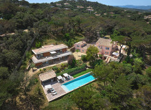 villa for rent domina les salins st tropez bird view