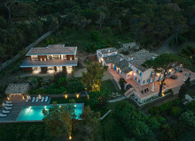 villa for rent domina les salins st tropez birdview
