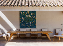 villa for rent la belle pampelonne ramatuelle covered terrace