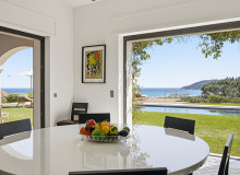villa for rent la belle pampelonne ramatuelle dining area sea view