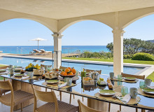 villa for rent la belle pampelonne ramatuelle covered terrace seaview