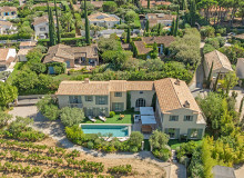 villa for let eudora st tropez bird view