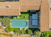 villa for rent eudora st tropez bird view