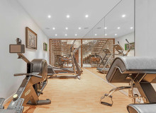 villa for rent eudora st tropez technogym fitness room