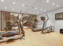 villa for let eudora st tropez technogym fitness room